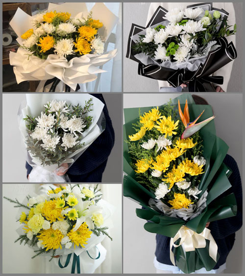 重庆开州区白泉镇白事花束代送